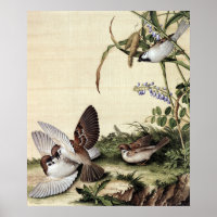 Millet Blume und Sojabohnen