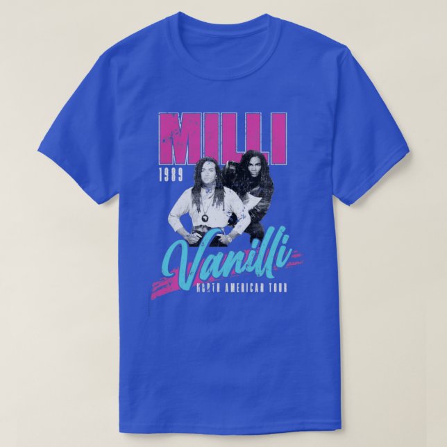 Milli Vanilli Konzert Tour 1989 T-Shirt (Design vorne)