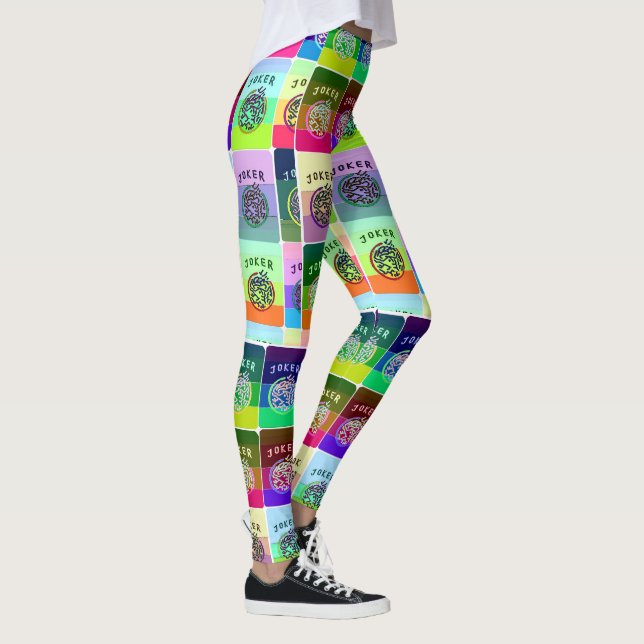 Milliamperestunde gefärbtes Jongg deckt Leggings (Rechts)