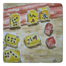 Milliamperestunde Jongg (mahjong) SteinTrivet