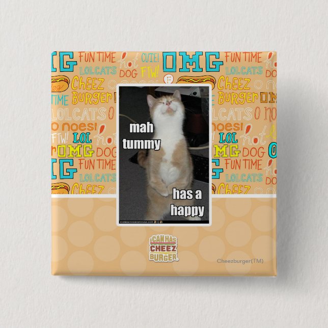 Milliamperestunden-Bauch hat ein glückliches Button (Vorderseite)