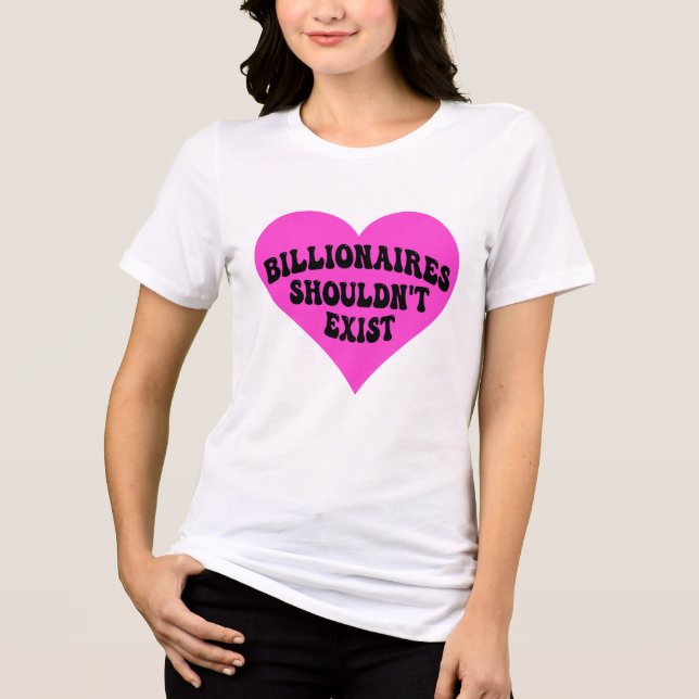 Milliardäre sollten nicht existieren Tri-Blend shirt (Vorderseite)