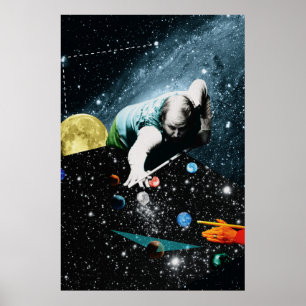 Milliarden Billard Poster