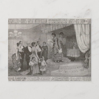 Millie Christine / Die zweiköpfige Lady Postkarte