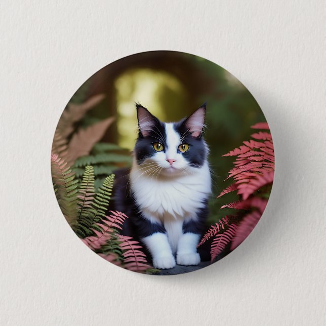 Millie die Ragdoll Katze, Button (Vorderseite)