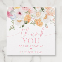 Millie Floral Baby Dusche Vielen Dank für Ihre Unt Geschenkanhänger