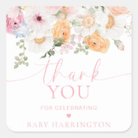 Millie Floral Baby Dusche Vielen Dank für Ihre Unt