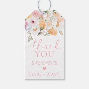 Millie Floral Vielen Dank für Ihre Unterstützung Geschenkanhänger