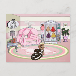 Millie LaRue französisches Schlafzimmer Postkarte