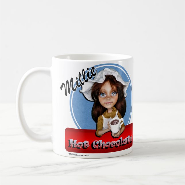Millie Milch-Mädchen-Tasse Kaffeetasse (Links)