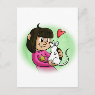 Millie und Cupcake Postkarte