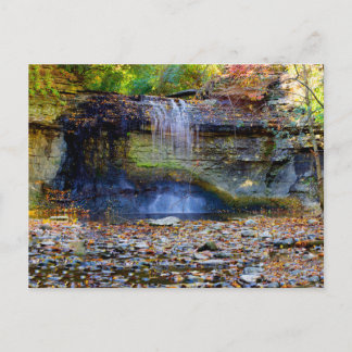 Millikin Falls in Autumn, Columbus, Ohio Postkarte
