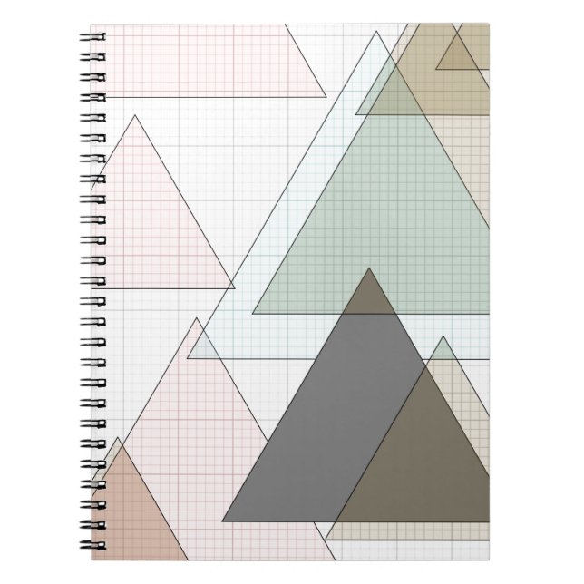 Millimeterpapier Dreiecke graph paper Notizblock (Vorderseite)
