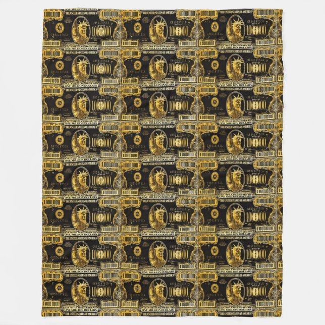 Million Dollar Gelddecke Fleecedecke (Vorderseite)
