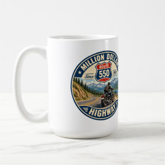 Million Dollar Highway Route 550 Motorrad-Geschenk Kaffeetasse