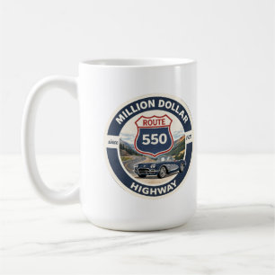Million Dollar Highway Route 550 Oldtimer-Geschenk Kaffeetasse