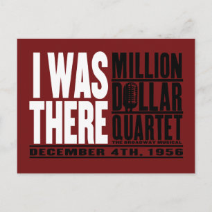 Million Dollar Quartet "I Was There" Postkarte