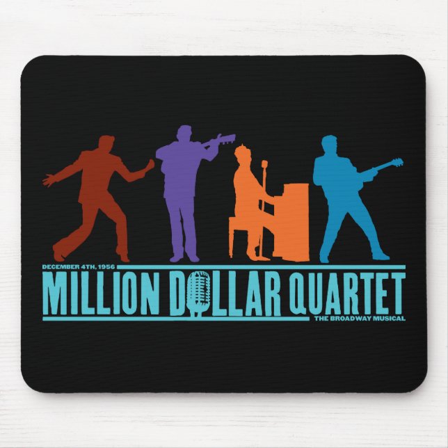 Million Dollar-Quartett auf Bühne Mousepad (Vorne)