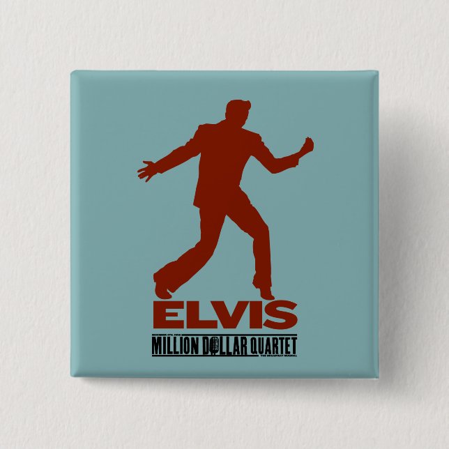 Million Dollar-Quartett Elvis Button (Vorderseite)