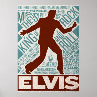 Million Dollar Quartett Elvis Type Poster