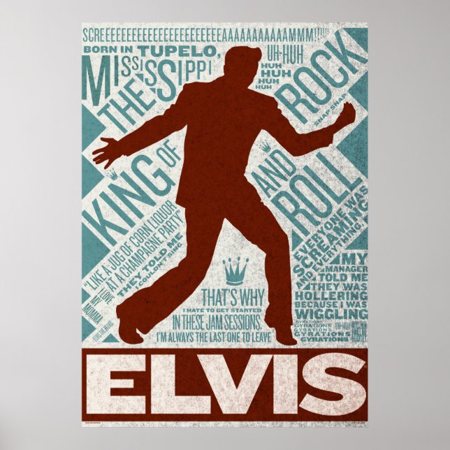 Million Dollar Quartett Elvis Type Poster (Vorne)