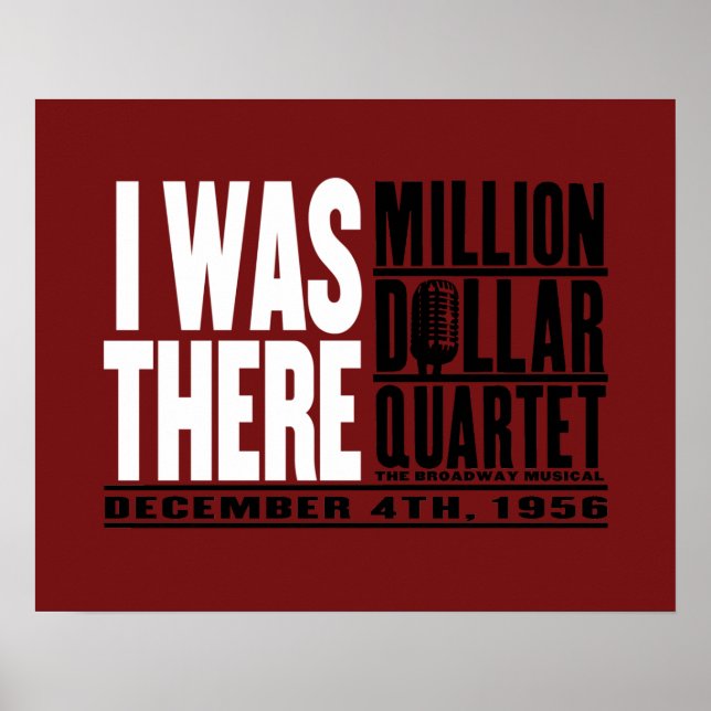 Million Dollar Quartett "Ich war da" Poster (Vorne)