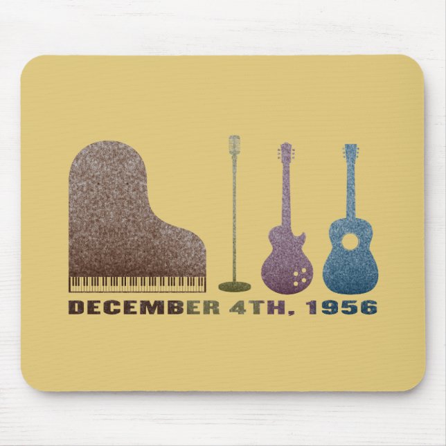 Million Dollar-Quartett-Instrumente - Farbe Mousepad (Vorne)