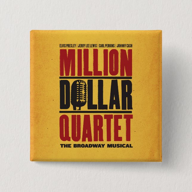 Million Dollar Quartett-Logo Button (Vorderseite)