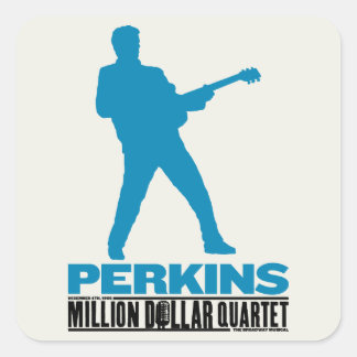 Million Dollar Quartett Perkins Quadratischer Aufkleber