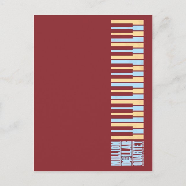 Million Dollar Quartett Piano Postkarte (Vorderseite)