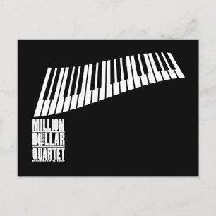 Million Dollar Quartett Piano - Weiß Postkarte