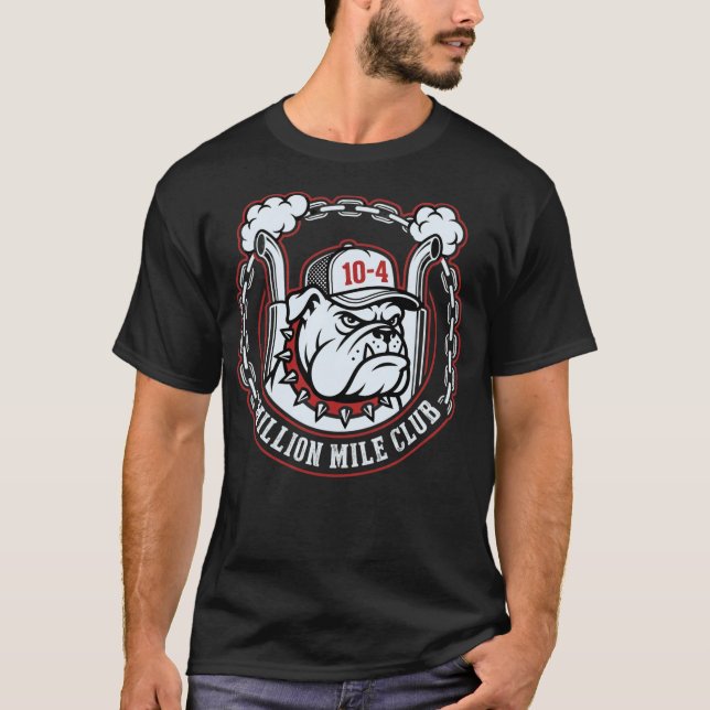 Million Mile Club Trucker Gift T-Shirt (Vorderseite)