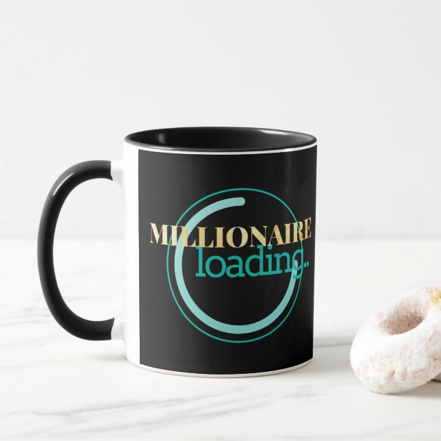 Millionaire-Laden motivierend Tasse (Mit Donut)
