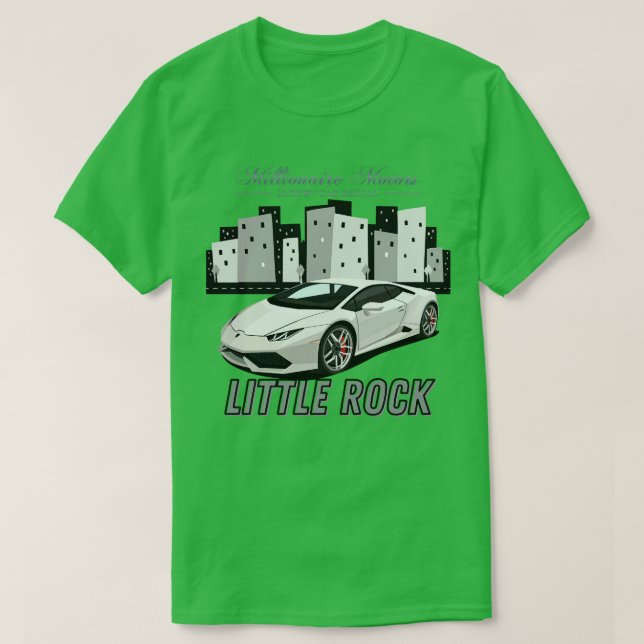 MILLIONAIRE MOTOREN KLEINE ROCK GRAY LAMBO T-Shirt (Design vorne)