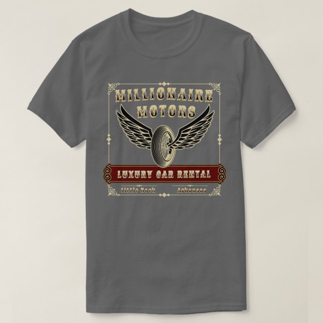 MILLIONAIRE MOTOREN KLEINEN ROCK T-Shirt (Design vorne)