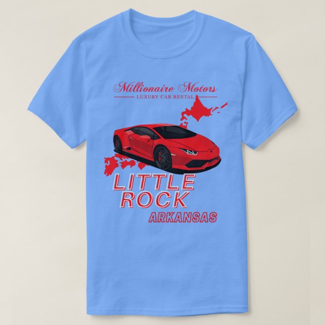 Millionaire Motors Little Rock Red Lambo T-Shirt (Design vorne)