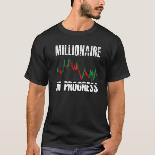 Millionär im laufenden Daytrader Trader T-Shirt