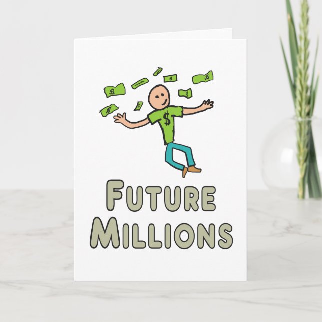 Millionär (in Millionen) Karte (Vorderseite)
