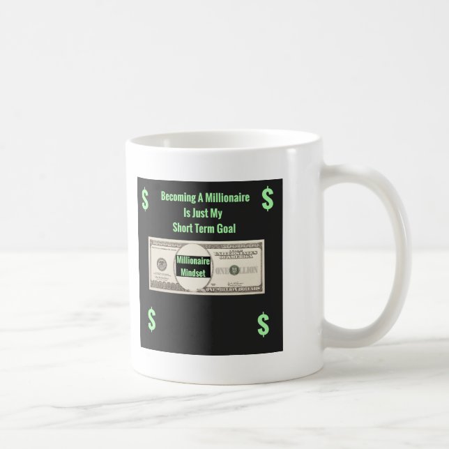 Millionär Mindset-Geschenkidee Tasse (Rechts)