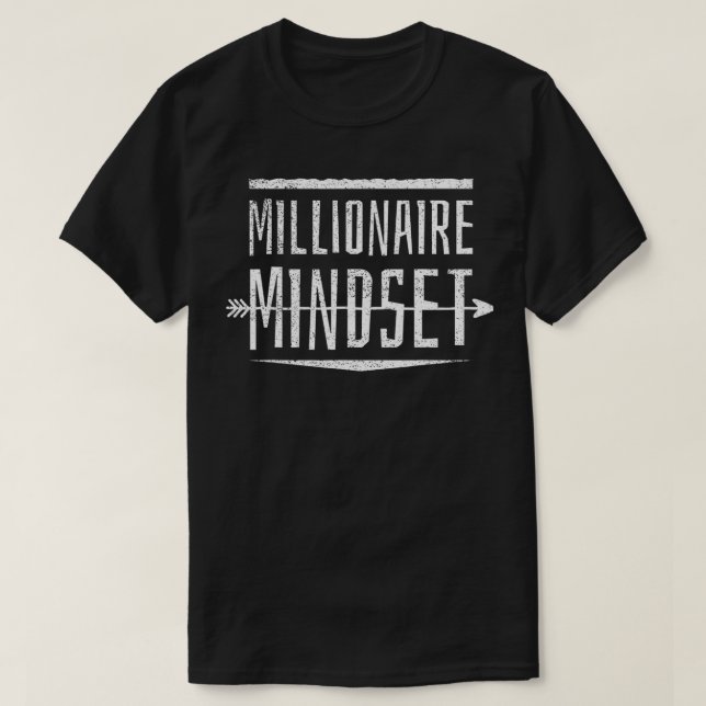 MILLIONÄR MINDSET Money Capital Cash Funds T-Shirt (Design vorne)