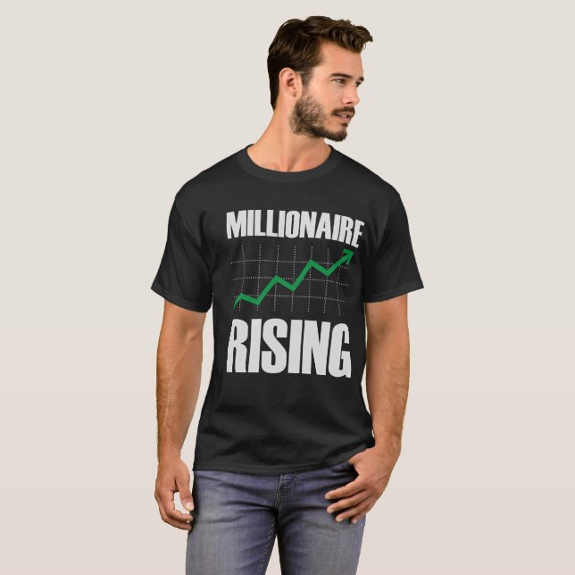Millionär T - Shirt aufstrebende Männer (Vorne ganz)