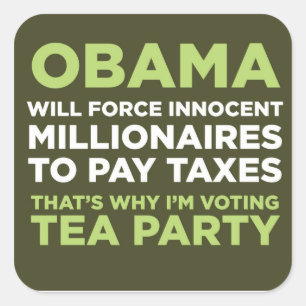 Millionäre Quadratischer Aufkleber