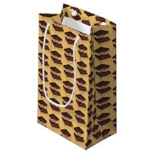 Millionärs Shortbread Caramel Squares Slice Kleine Geschenktüte