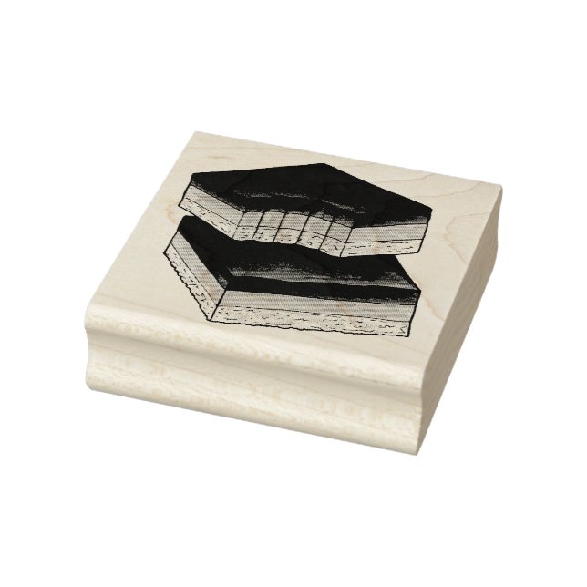 Millionär's Shortbread Caramel Squares UK Food Gummistempel (Stempel)