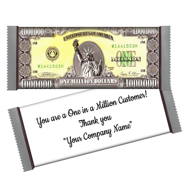 Millionen Dollar Candy Bar Wrapper Gastgeschenk Notizblock (Von Creator hochgeladen)