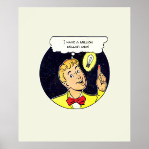 Millionen-Dollar-Idee für Ihr Retro-Comic Poster