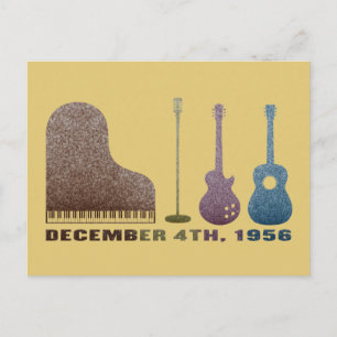 Millionen Dollar Quartett Instrumente - Farbe Postkarte