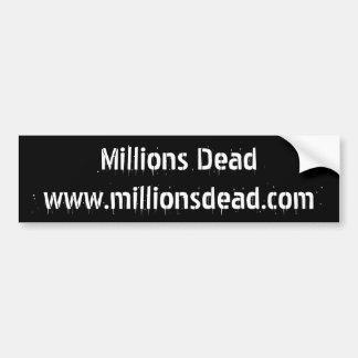 Millionen-toter Autoaufkleber