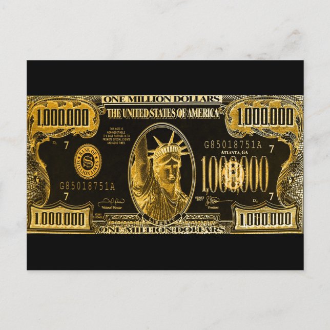 Millionen Wünsche für Sie Postkarte (Vorderseite)