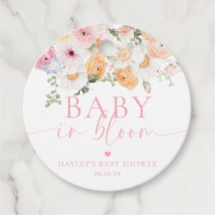 Millionenblütenbaby in Bloom Baby Shower Geschenkanhänger